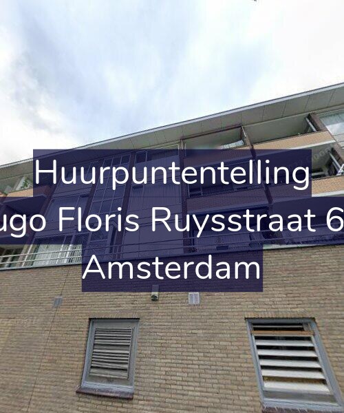 Foto gevel Huurpuntentelling voor Hugo Floris Ruysstraat 6-1, Amsterdam