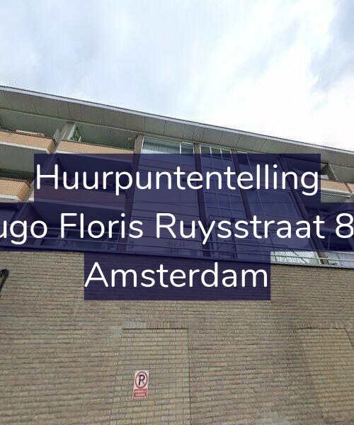 Foto gevel Huurpuntentelling voor Hugo Floris Ruysstraat 8-1, Amsterdam