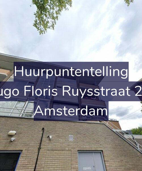 Foto gevel Huurpuntentelling voor Hugo Floris Ruysstraat 2-2, Amsterdam