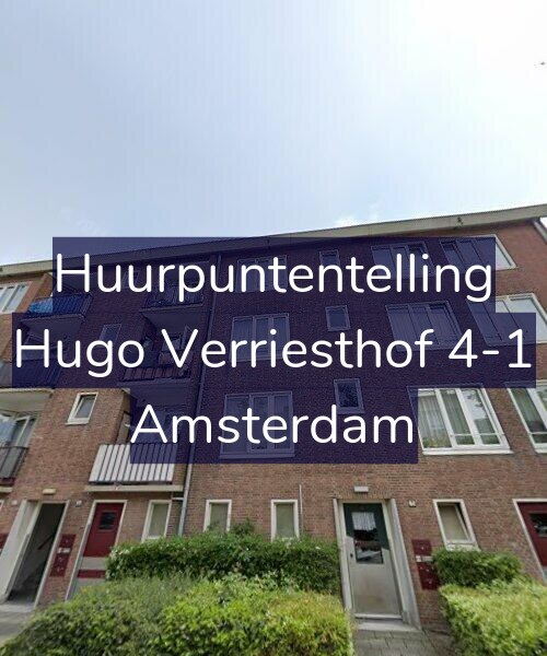 Foto gevel Huurpuntentelling voor Hugo Verriesthof 4-1, Amsterdam