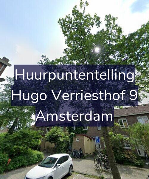 Foto gevel Huurpuntentelling voor Hugo Verriesthof 9, Amsterdam