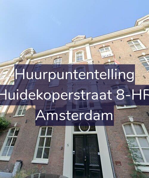 Foto gevel Huurpuntentelling voor Huidekoperstraat 8-HR, Amsterdam