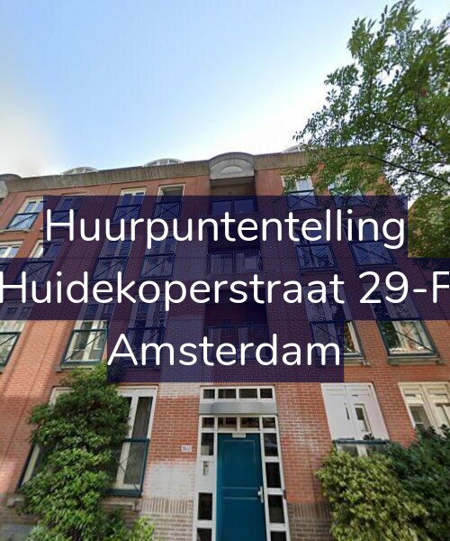 Foto gevel Huurpuntentelling voor Huidekoperstraat 29-F, Amsterdam