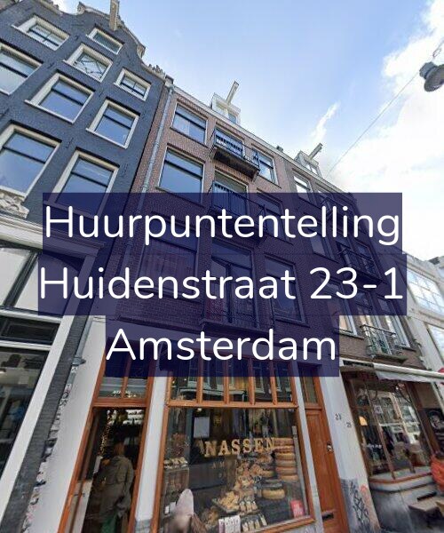 Foto gevel Huurpuntentelling voor Huidenstraat 23-1, Amsterdam