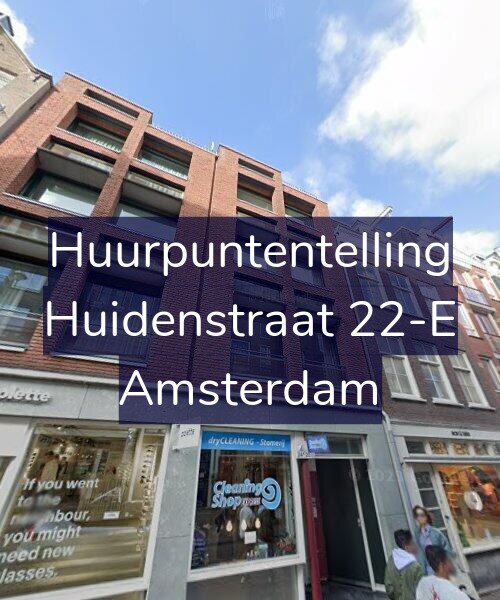 Foto gevel Huurpuntentelling voor Huidenstraat 22-E, Amsterdam