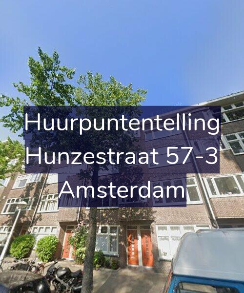 Foto gevel Huurpuntentelling voor Hunzestraat 57-3, Amsterdam