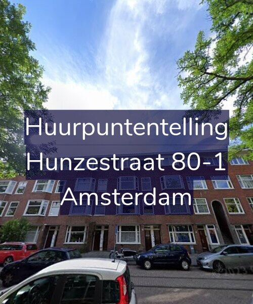 Foto gevel Huurpuntentelling voor Hunzestraat 80-1, Amsterdam