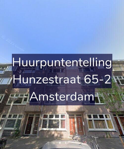 Foto gevel Huurpuntentelling voor Hunzestraat 65-2, Amsterdam