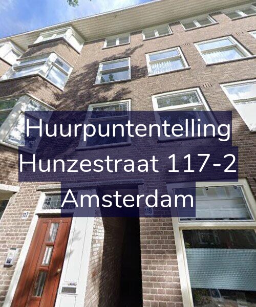 Foto gevel Huurpuntentelling voor Hunzestraat 117-2, Amsterdam