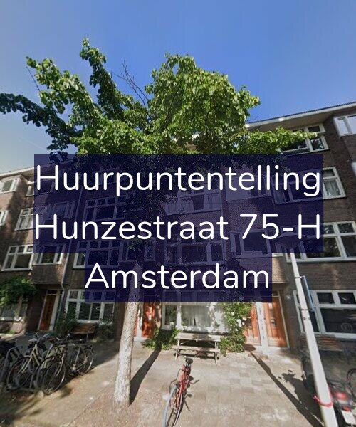 Foto gevel Huurpuntentelling voor Hunzestraat 75-H, Amsterdam