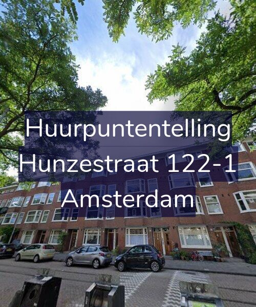 Foto gevel Huurpuntentelling voor Hunzestraat 122-1, Amsterdam