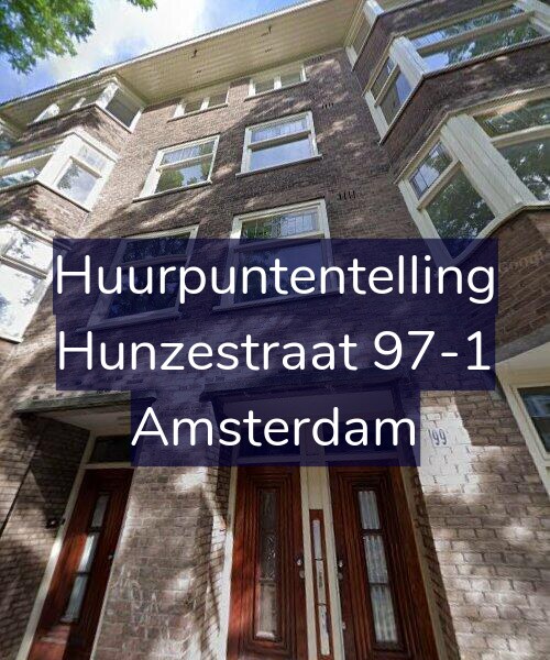 Foto gevel Huurpuntentelling voor Hunzestraat 97-1, Amsterdam