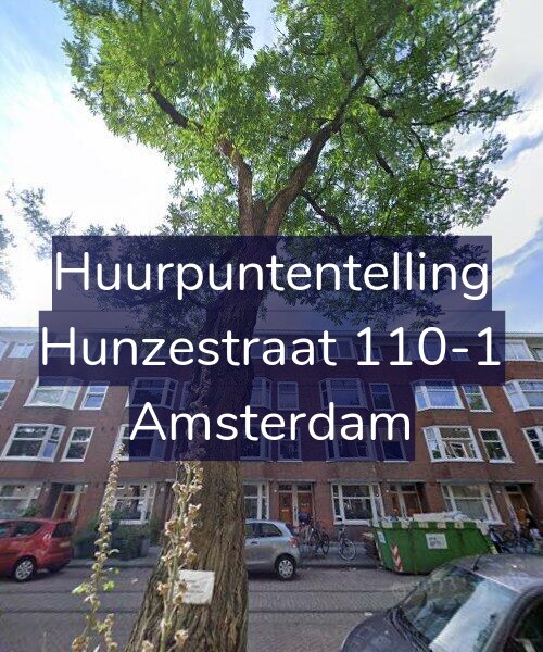 Foto gevel Huurpuntentelling voor Hunzestraat 110-1, Amsterdam