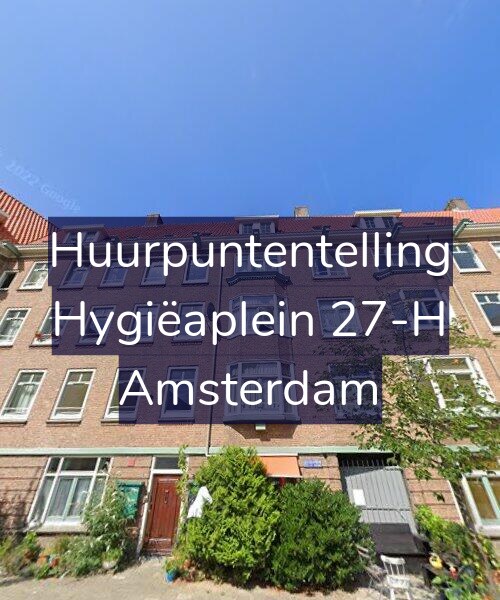 Foto gevel Huurpuntentelling voor Hygiëaplein 27-H, Amsterdam