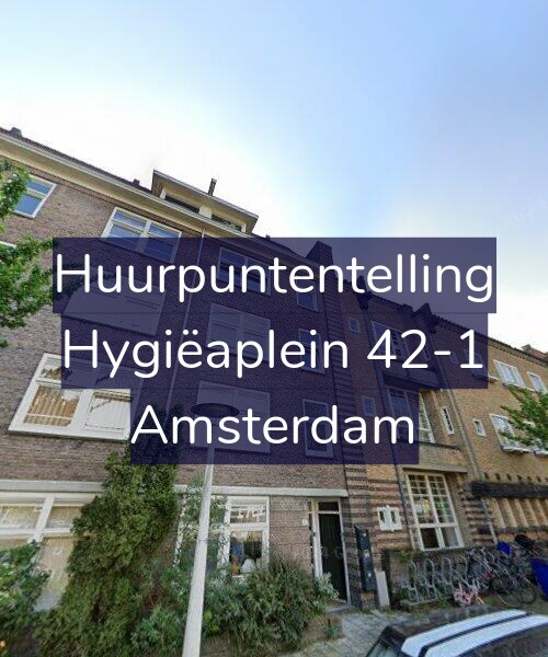 Foto gevel Huurpuntentelling voor Hygiëaplein 42-1, Amsterdam