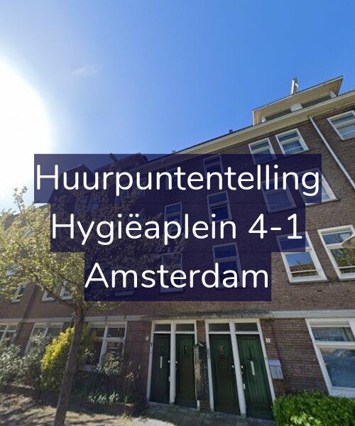 Foto gevel Huurpuntentelling voor Hygiëaplein 4-1, Amsterdam
