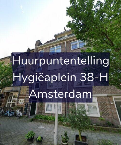 Foto gevel Huurpuntentelling voor Hygiëaplein 38-H, Amsterdam