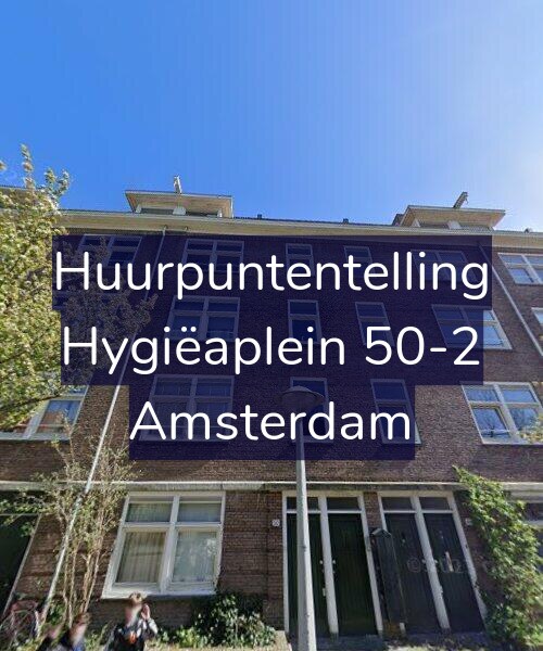 Foto gevel Huurpuntentelling voor Hygiëaplein 50-2, Amsterdam