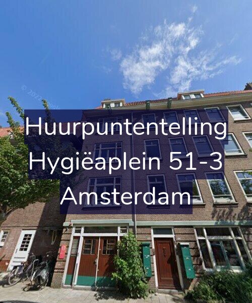 Foto gevel Huurpuntentelling voor Hygiëaplein 51-3, Amsterdam