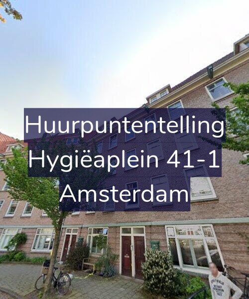 Foto gevel Huurpuntentelling voor Hygiëaplein 41-1, Amsterdam