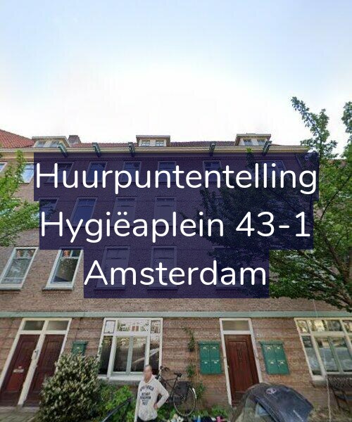 Foto gevel Huurpuntentelling voor Hygiëaplein 43-1, Amsterdam