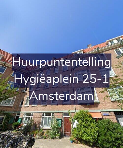Foto gevel Huurpuntentelling voor Hygiëaplein 25-1, Amsterdam