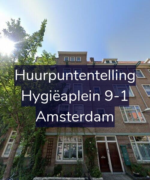 Foto gevel Huurpuntentelling voor Hygiëaplein 9-1, Amsterdam
