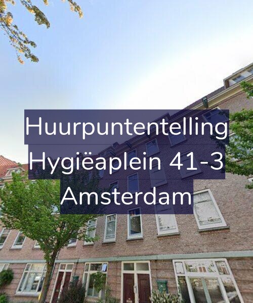 Foto gevel Huurpuntentelling voor Hygiëaplein 41-3, Amsterdam