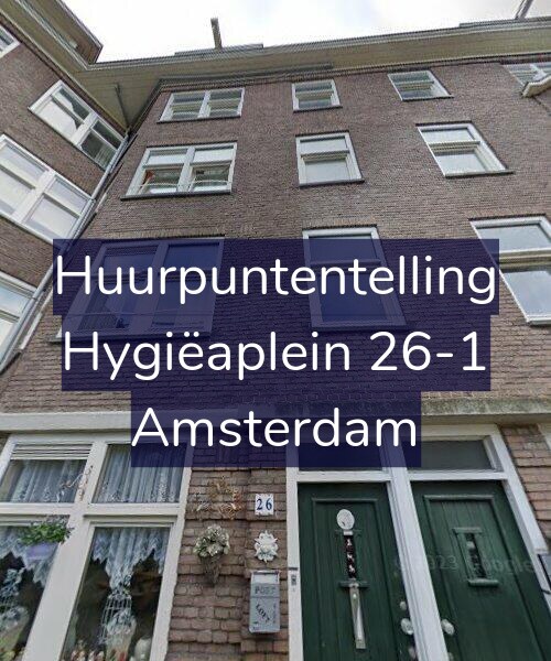Foto gevel Huurpuntentelling voor Hygiëaplein 26-1, Amsterdam