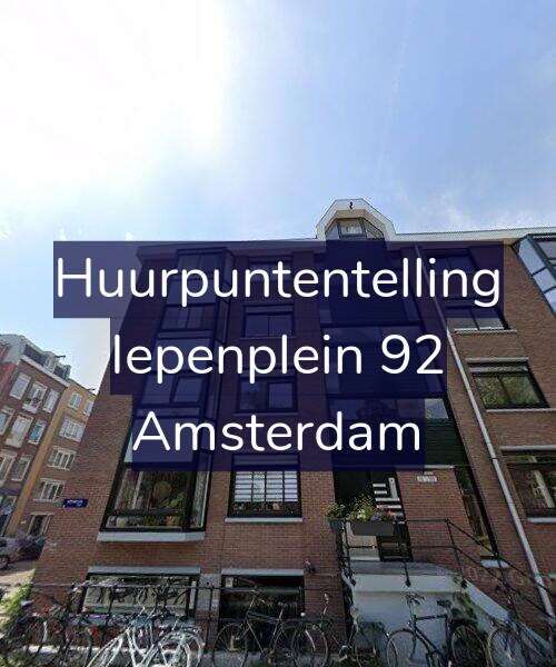 Foto gevel Huurpuntentelling voor Iepenplein 92, Amsterdam