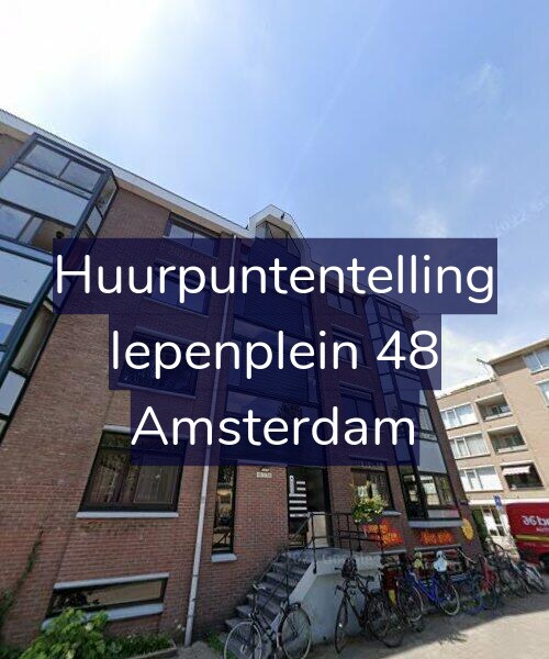 Foto gevel Huurpuntentelling voor Iepenplein 48, Amsterdam