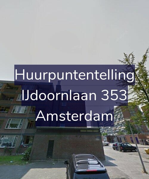 Foto gevel Huurpuntentelling voor IJdoornlaan 353, Amsterdam