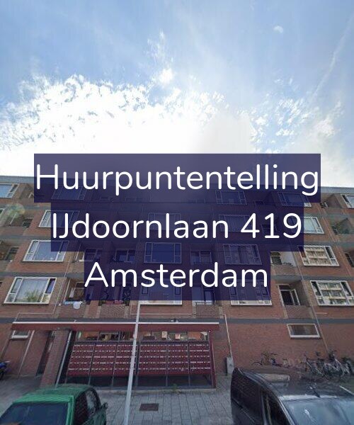 Foto gevel Huurpuntentelling voor IJdoornlaan 419, Amsterdam