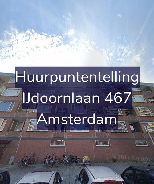 Foto gevel Huurpuntentelling voor IJdoornlaan 467, Amsterdam