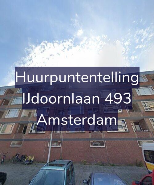 Foto gevel Huurpuntentelling voor IJdoornlaan 493, Amsterdam