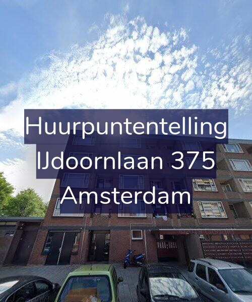 Foto gevel Huurpuntentelling voor IJdoornlaan 375, Amsterdam