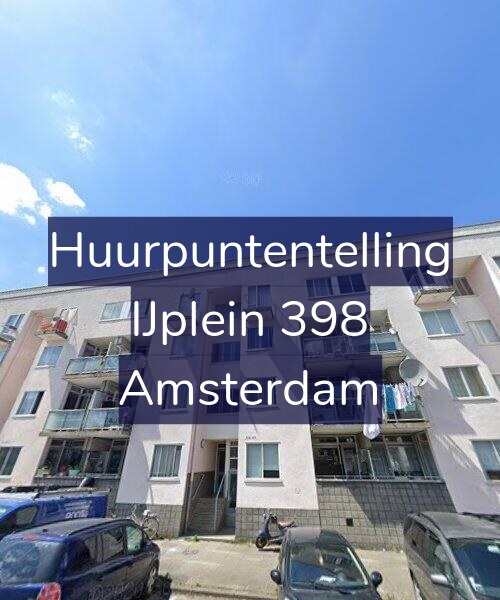 Foto gevel Huurpuntentelling voor IJplein 398, Amsterdam