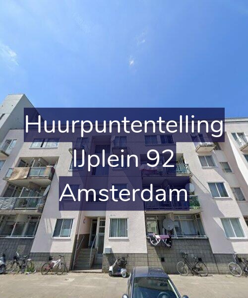 Foto gevel Huurpuntentelling voor IJplein 92, Amsterdam