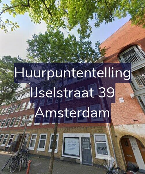 Foto gevel Huurpuntentelling voor IJselstraat 39, Amsterdam