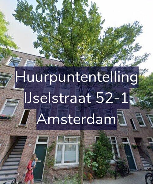 Foto gevel Huurpuntentelling voor IJselstraat 52-1, Amsterdam