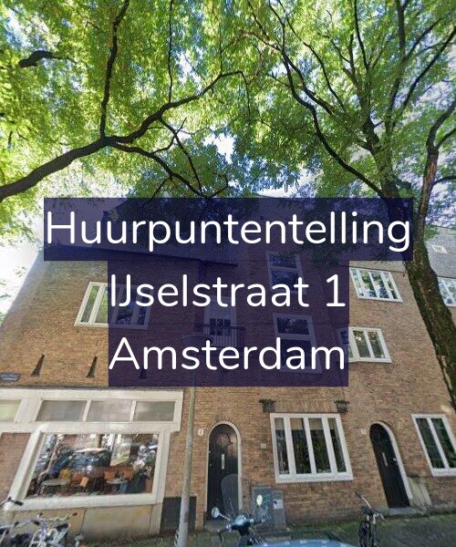 Foto gevel Huurpuntentelling voor IJselstraat 1, Amsterdam
