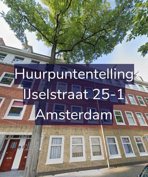 Foto gevel Huurpuntentelling voor IJselstraat 25-1, Amsterdam