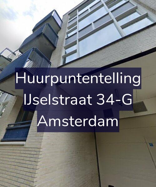 Foto gevel Huurpuntentelling voor IJselstraat 34-G, Amsterdam