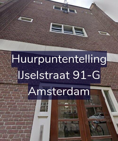 Foto gevel Huurpuntentelling voor IJselstraat 91-G, Amsterdam