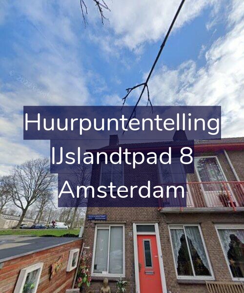 Foto gevel Huurpuntentelling voor IJslandtpad 8, Amsterdam