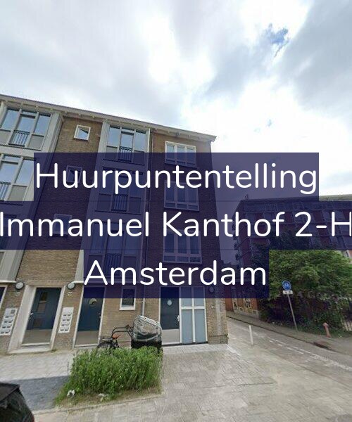 Foto gevel Huurpuntentelling voor Immanuel Kanthof 2-H, Amsterdam