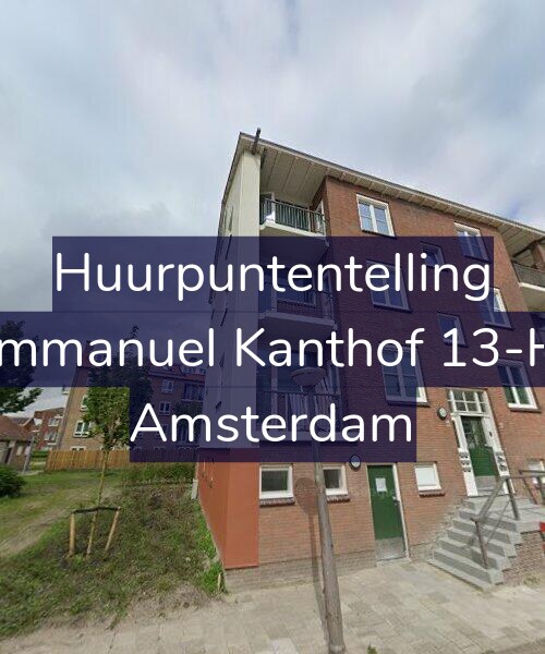 Foto gevel Huurpuntentelling voor Immanuel Kanthof 13-H, Amsterdam