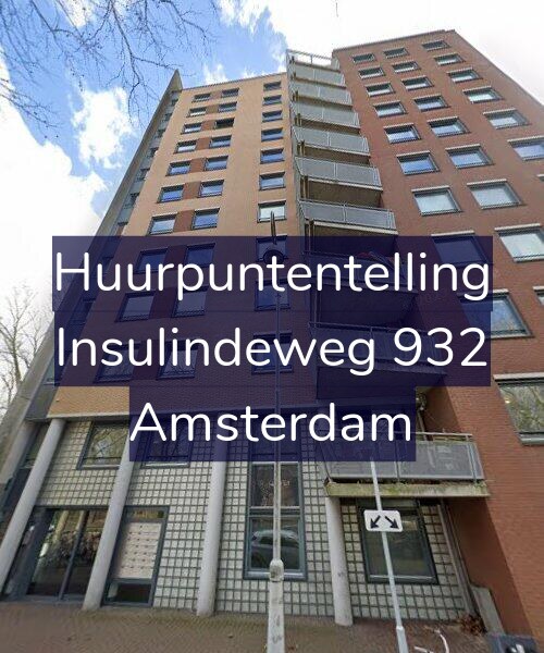 Foto gevel Huurpuntentelling voor Insulindeweg 932, Amsterdam