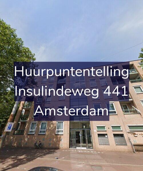 Foto gevel Huurpuntentelling voor Insulindeweg 441, Amsterdam