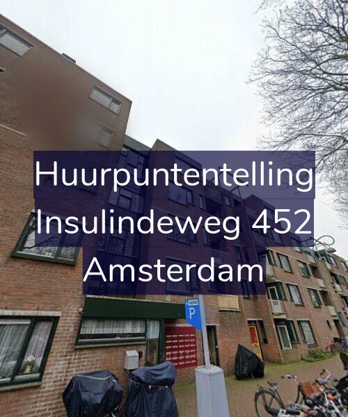 Foto gevel Huurpuntentelling voor Insulindeweg 452, Amsterdam
